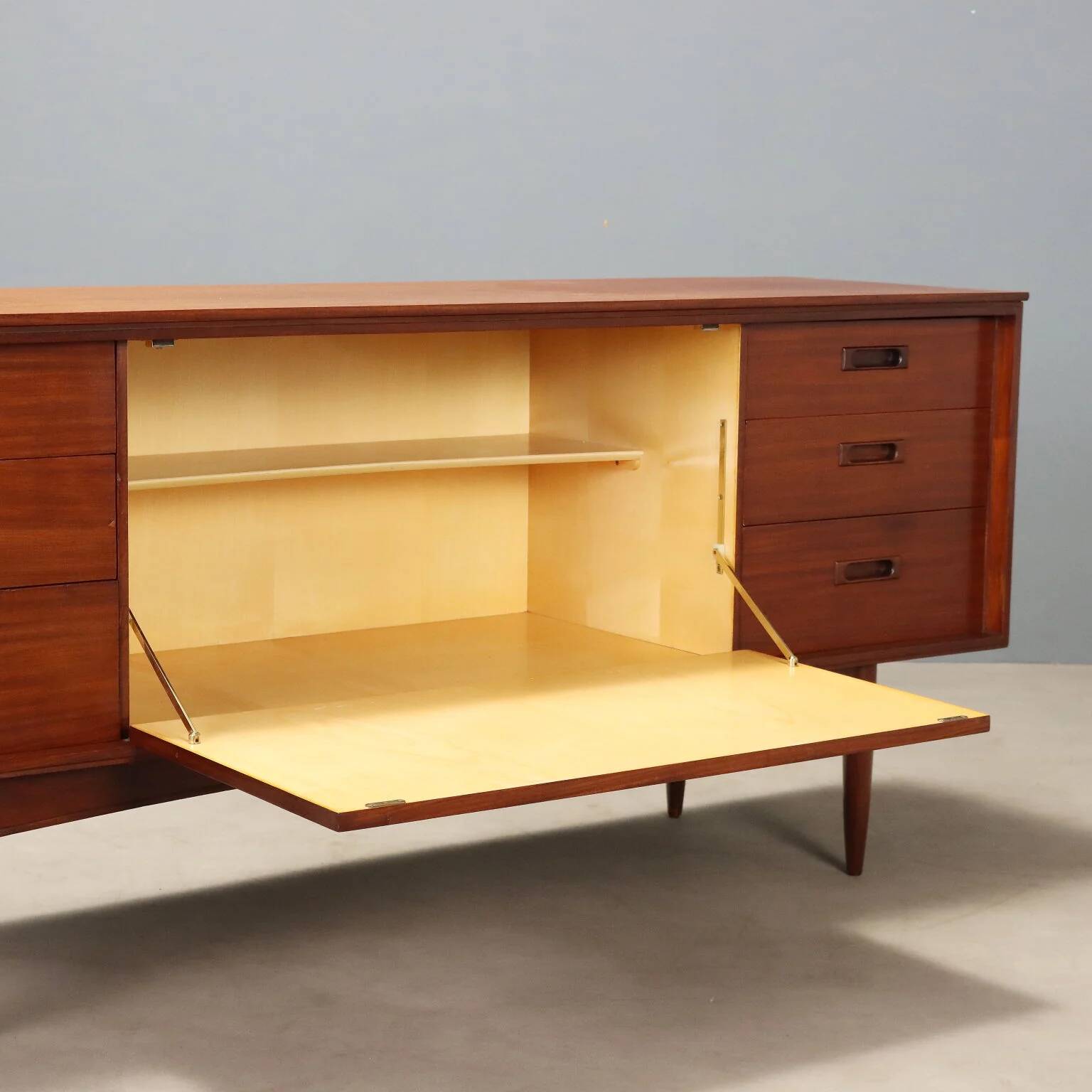 Vintage teak enfilade with drawers, United Kingdom, 1960s