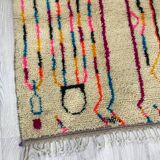 Handcrafted moroccan berber carpet 138 x 100 cm