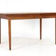 Rectangular extendable Danish dining table 'Flovt' in modern mid-century teak.