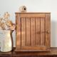 Small antique raw wood cupboard