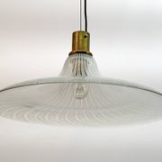 Suspension italienne en verre de Murano à bulles, style moderne du milieu du siècle, années 1970