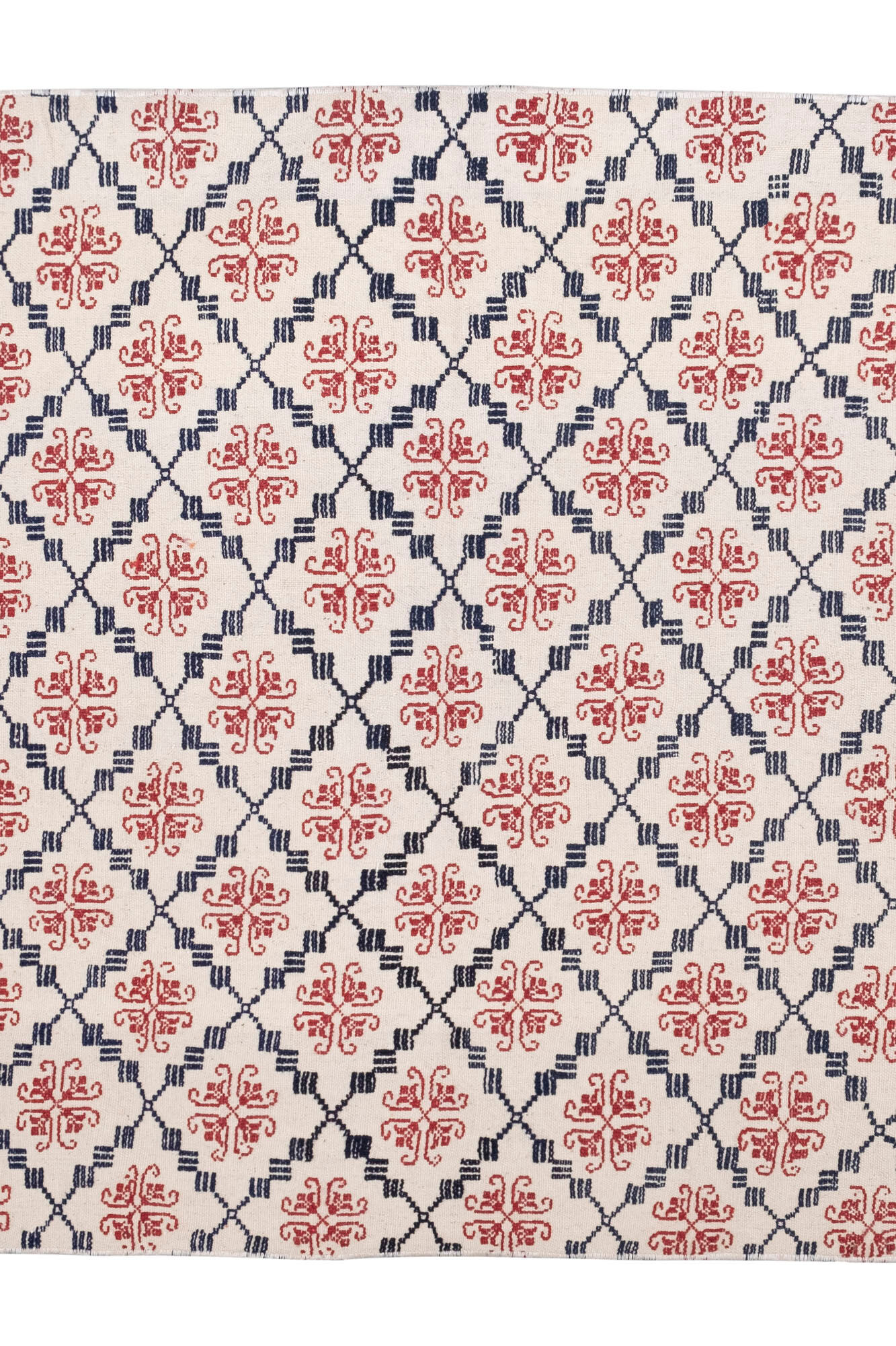 Vintage Turkish Karapinar Kilim Rug 128 X 213 cm