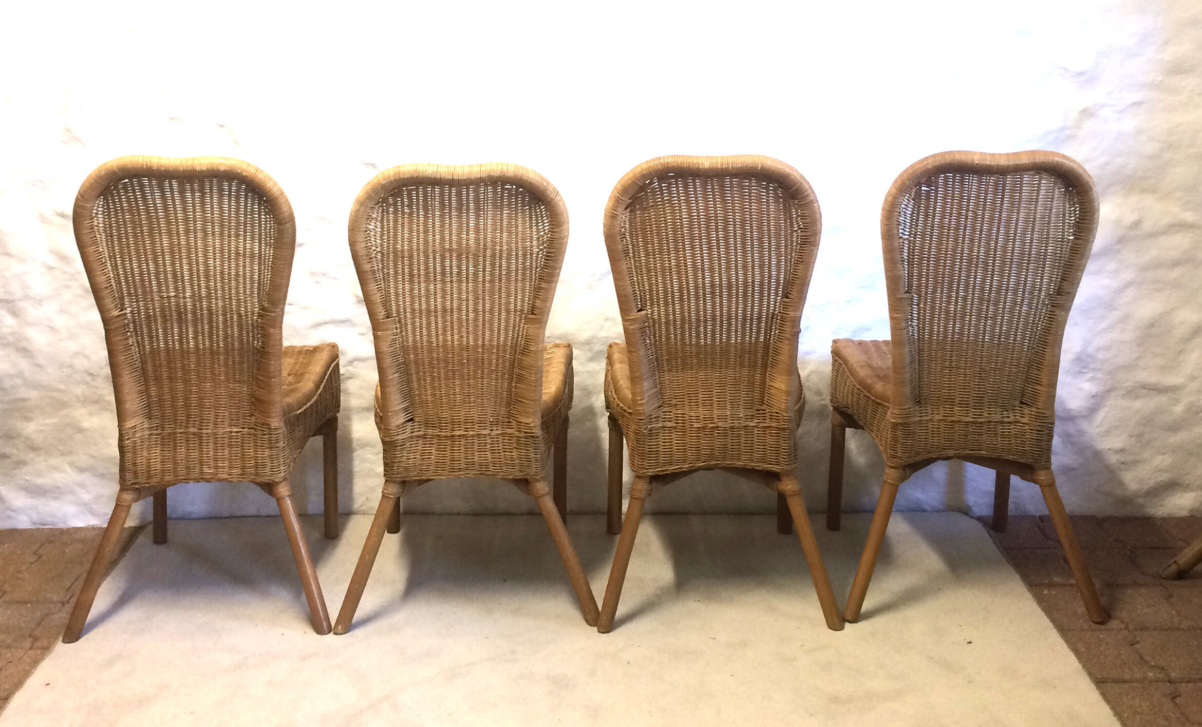 4 rattan chairs