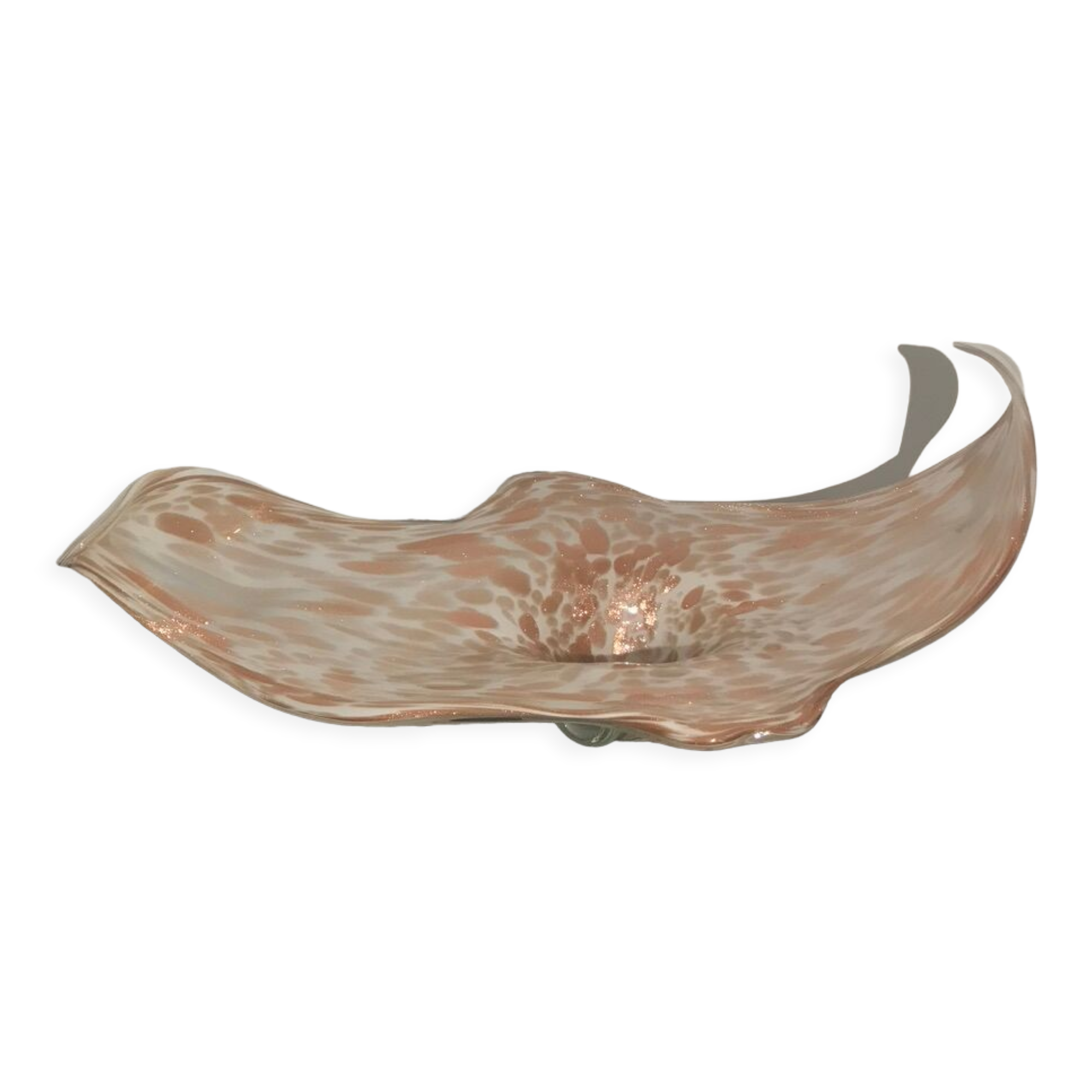 Glass cup by Fratelli and Toso in Murano