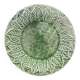 Green leaf dish in slip