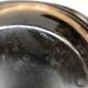 Series 12 old black opaline plates with vintage art deco flower decor