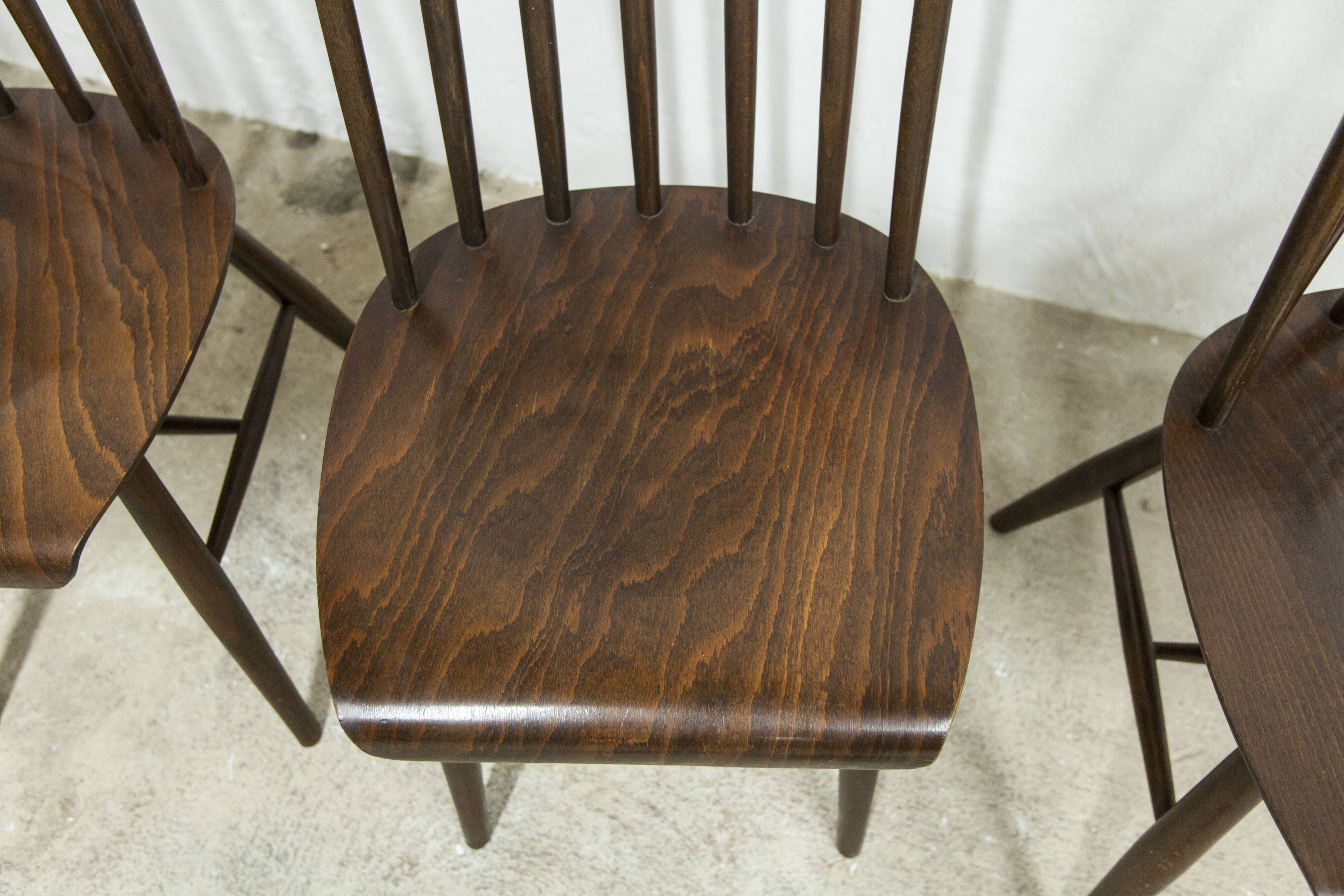 Lot de 4 chaises swr fanett de Ilmari Tapiovaara