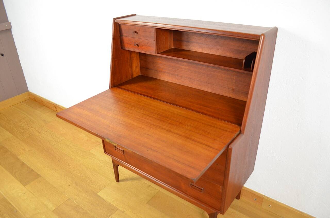 Danish Teak Secretary By Arne Hovmand-Olsen Mogens Kold Edition 1960