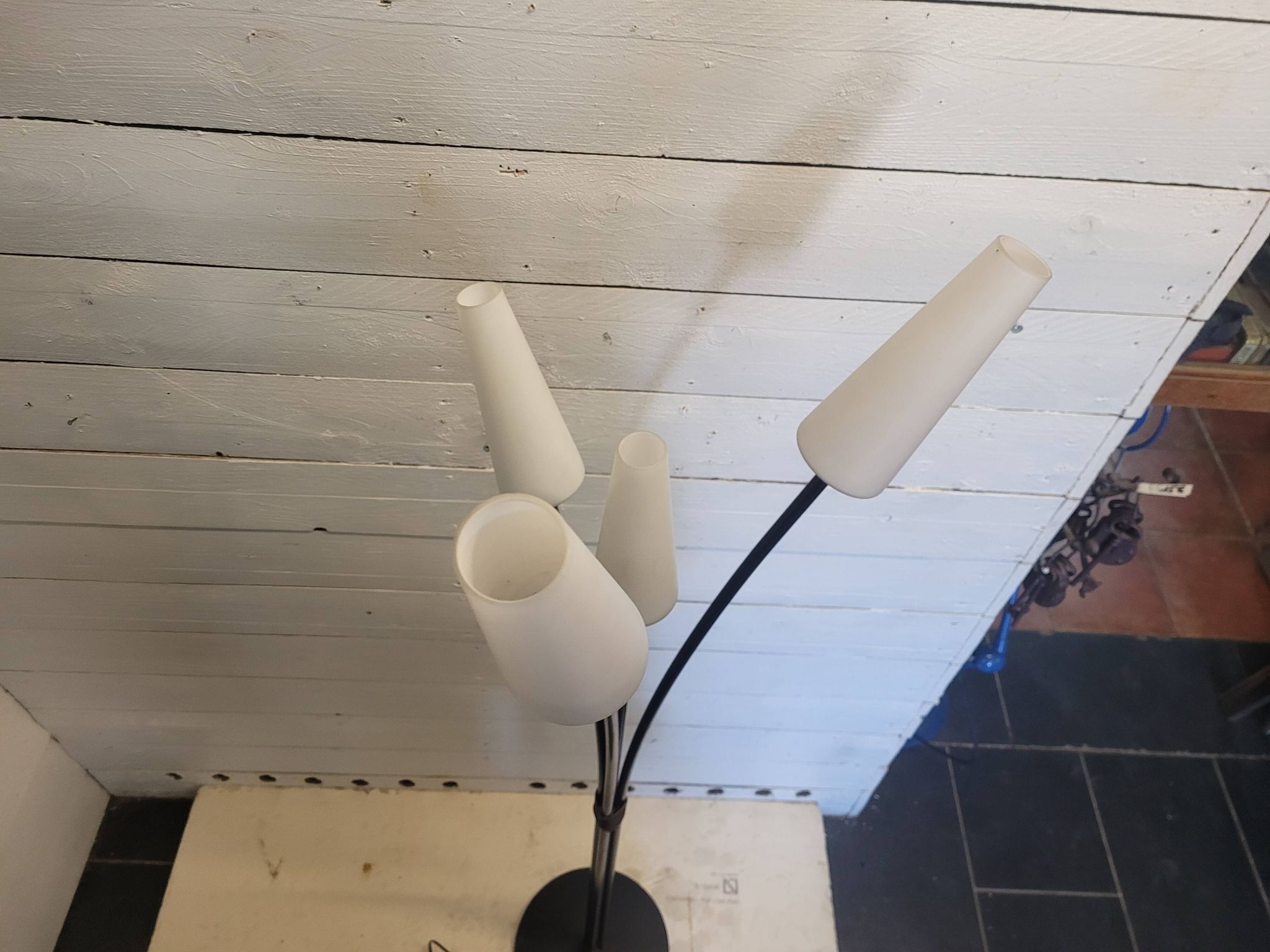 Lampadaire vintage 4 lumières des années 60