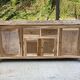 Renovated Scandinavian sideboard in solid raw oak 180cm