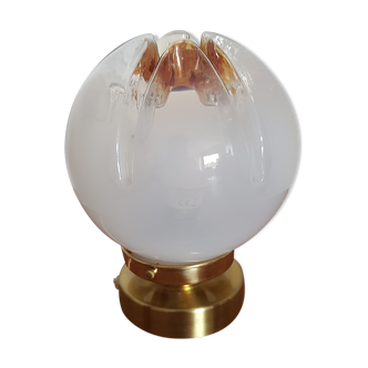 Lampe globe en verre de Murano