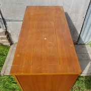 Old Furniture Machine To Sew SINGER Wood Feet Compas FRANCE Vintage