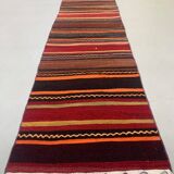 Old Turkish narrow Kilim Runner 320x58 cm shabby chic, vintage kelim