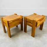 Pair of homemade elm bedside tables Regain