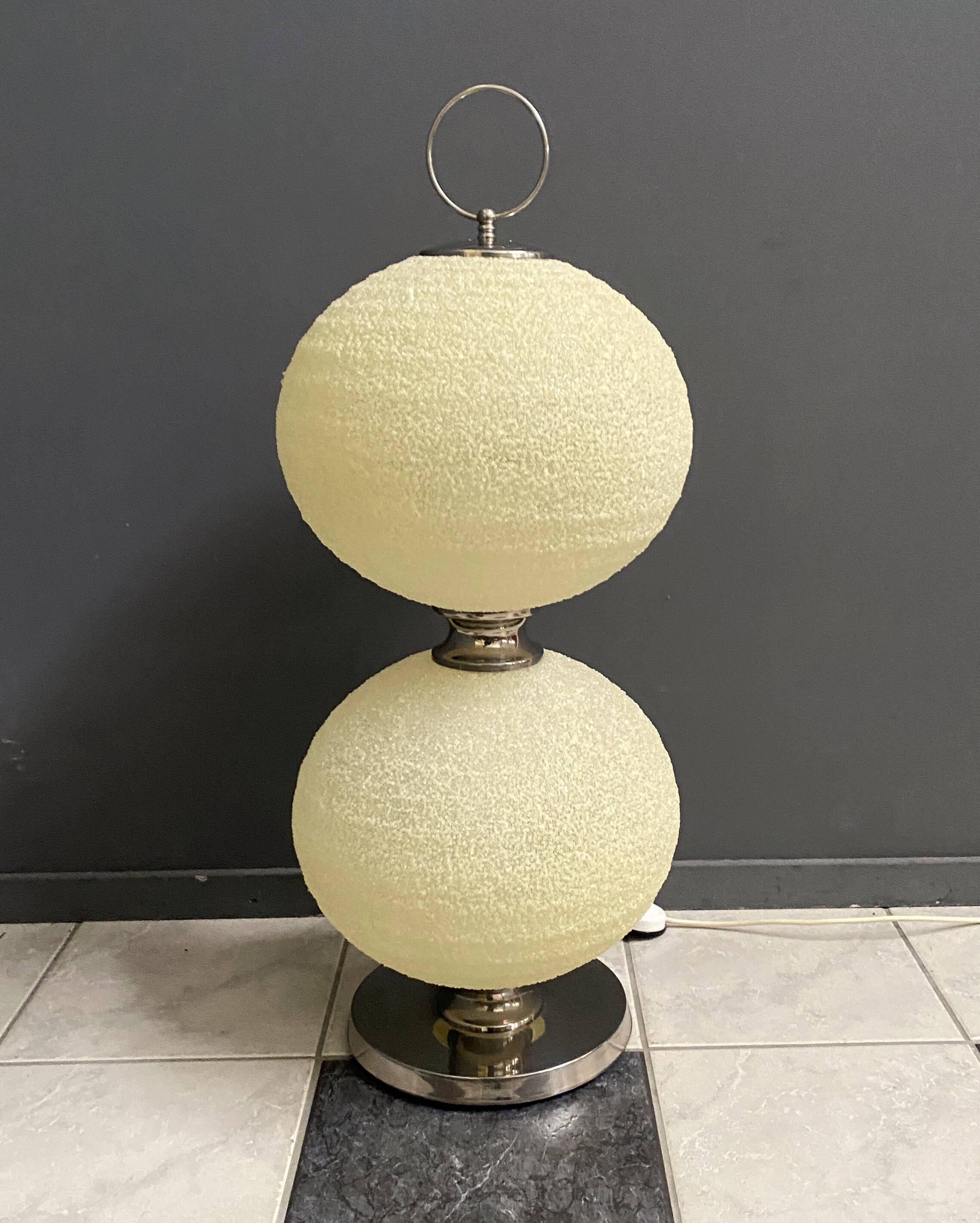 Sugarball double-light floor lamp by John and Sylvia Reid for Rotaflex