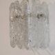 Pair of Scandinavian wall lamps in glass from Orrefors 1960