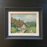 Tableau hameau breton