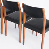 Set of 4 Scandinavian style chairs, France, 1960s