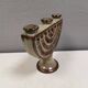 Three-armed ceramic candlestick. Denmark 1970s