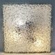 Holophane square wall lamp XL glass design 60s