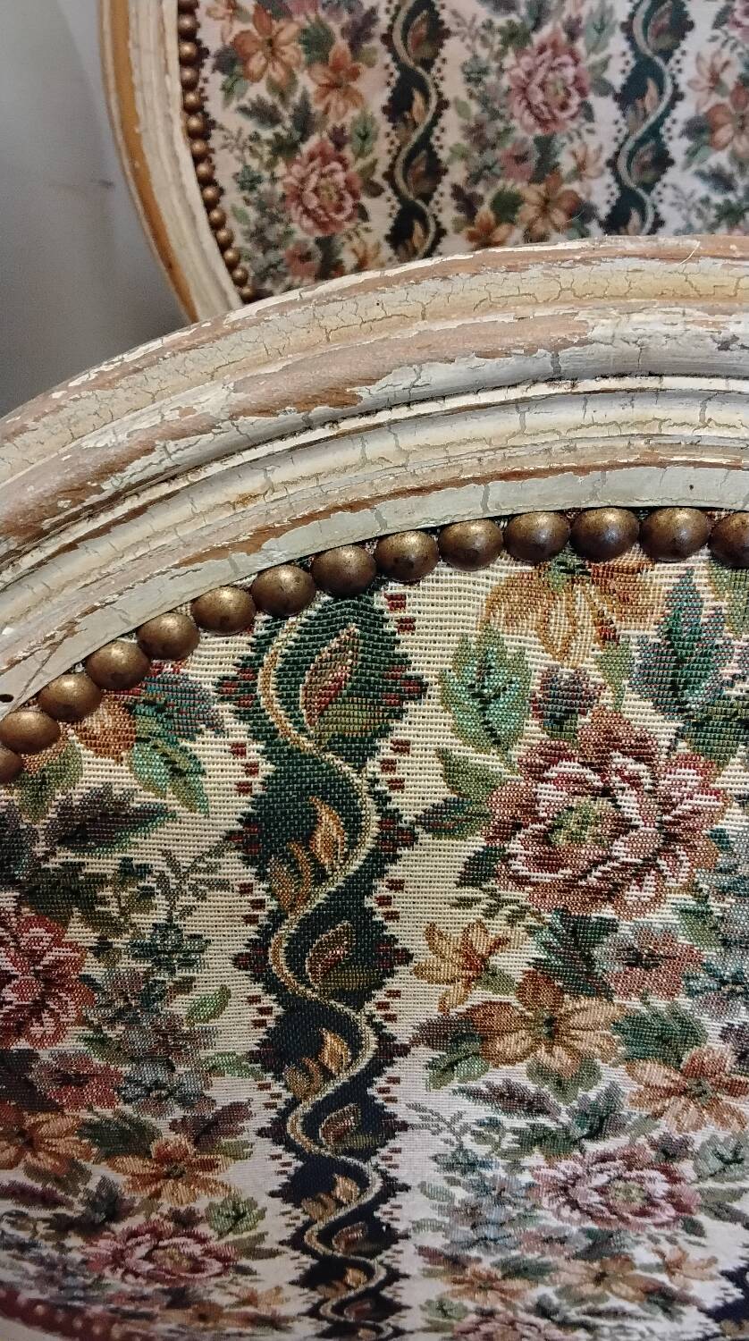 6 Louis XVI style Medallion chairs