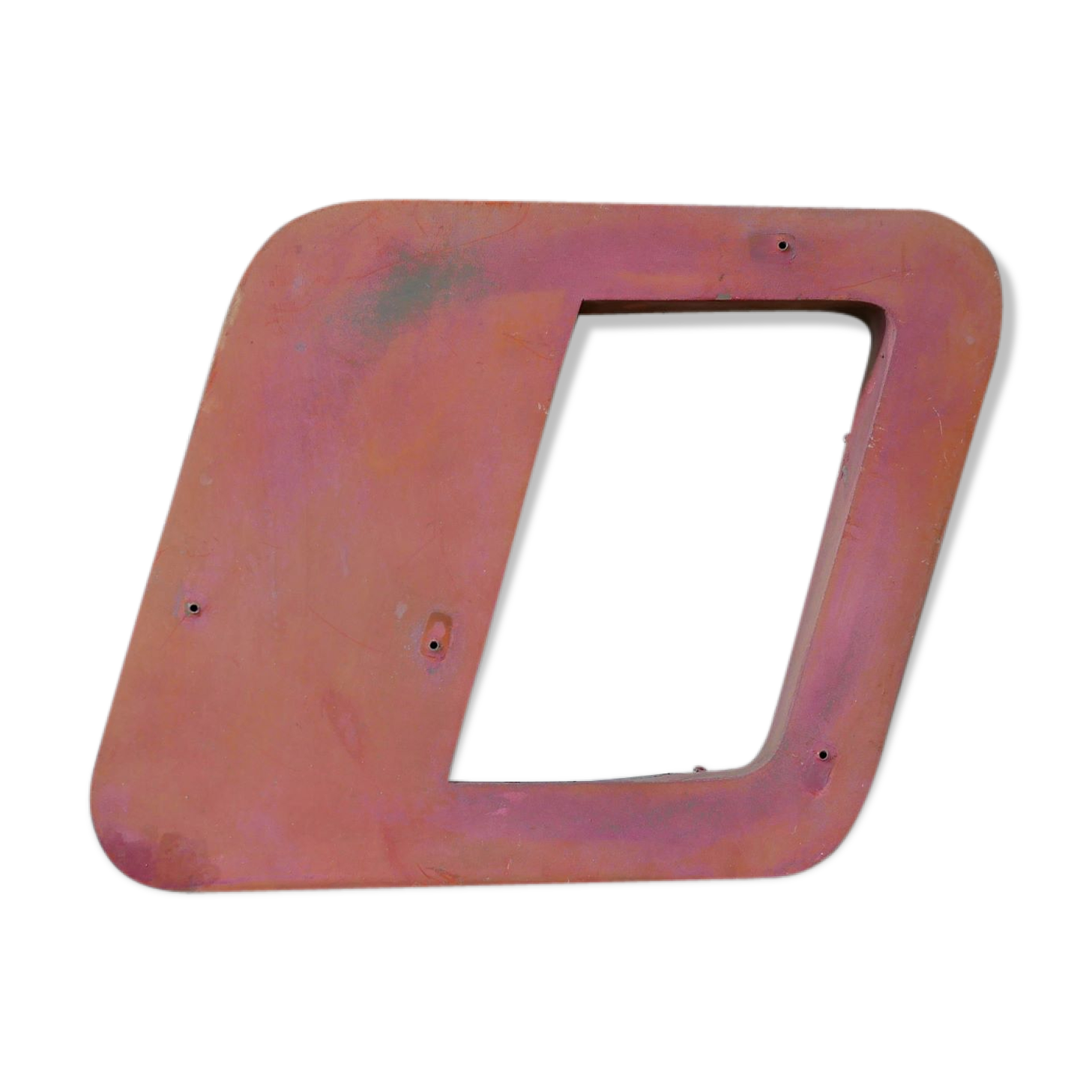 Letter to sign vintage metal "O".