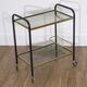 Vintage bar service in brass and metal and glass 1970