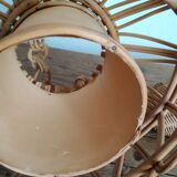 60s rattan pendant light