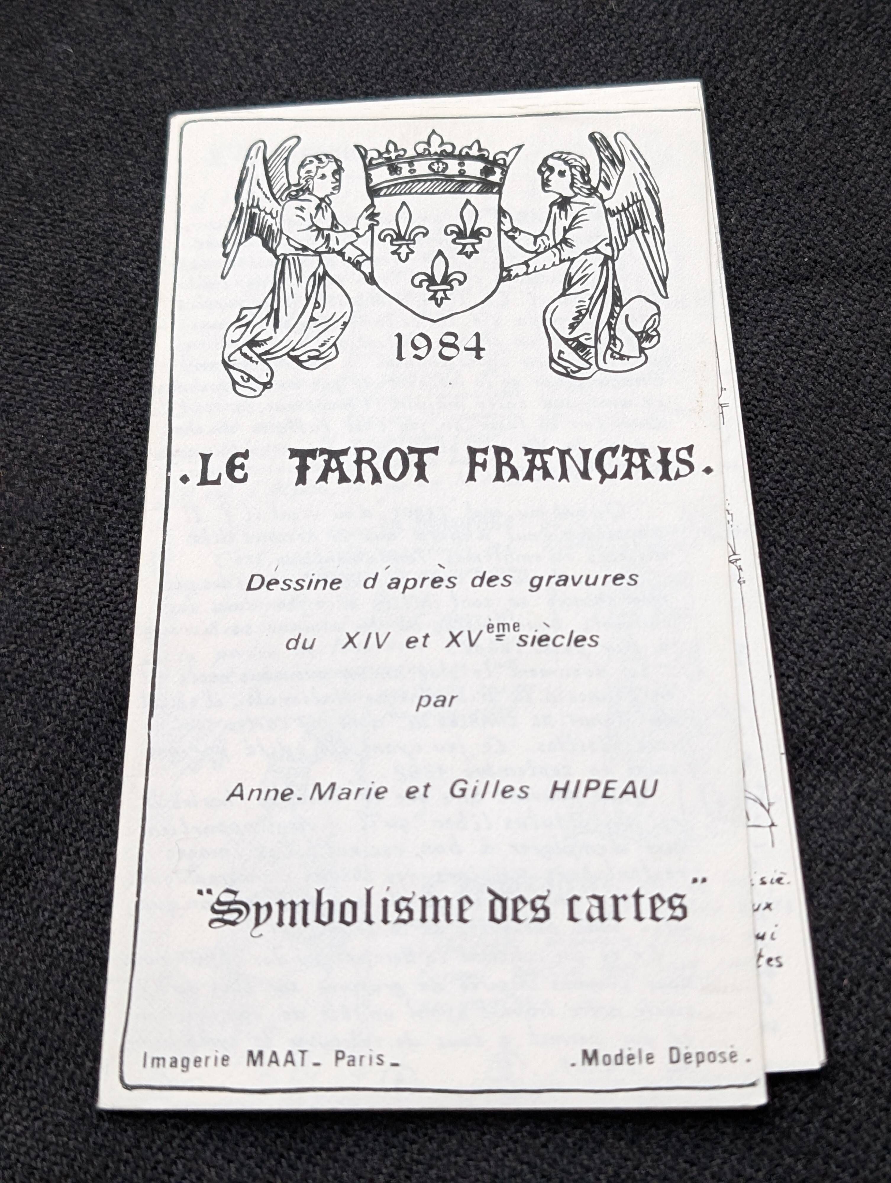 Rare copy "The French Tarot", exceptional number 173/2200