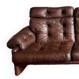 Vintage Scandinavian leather sofa