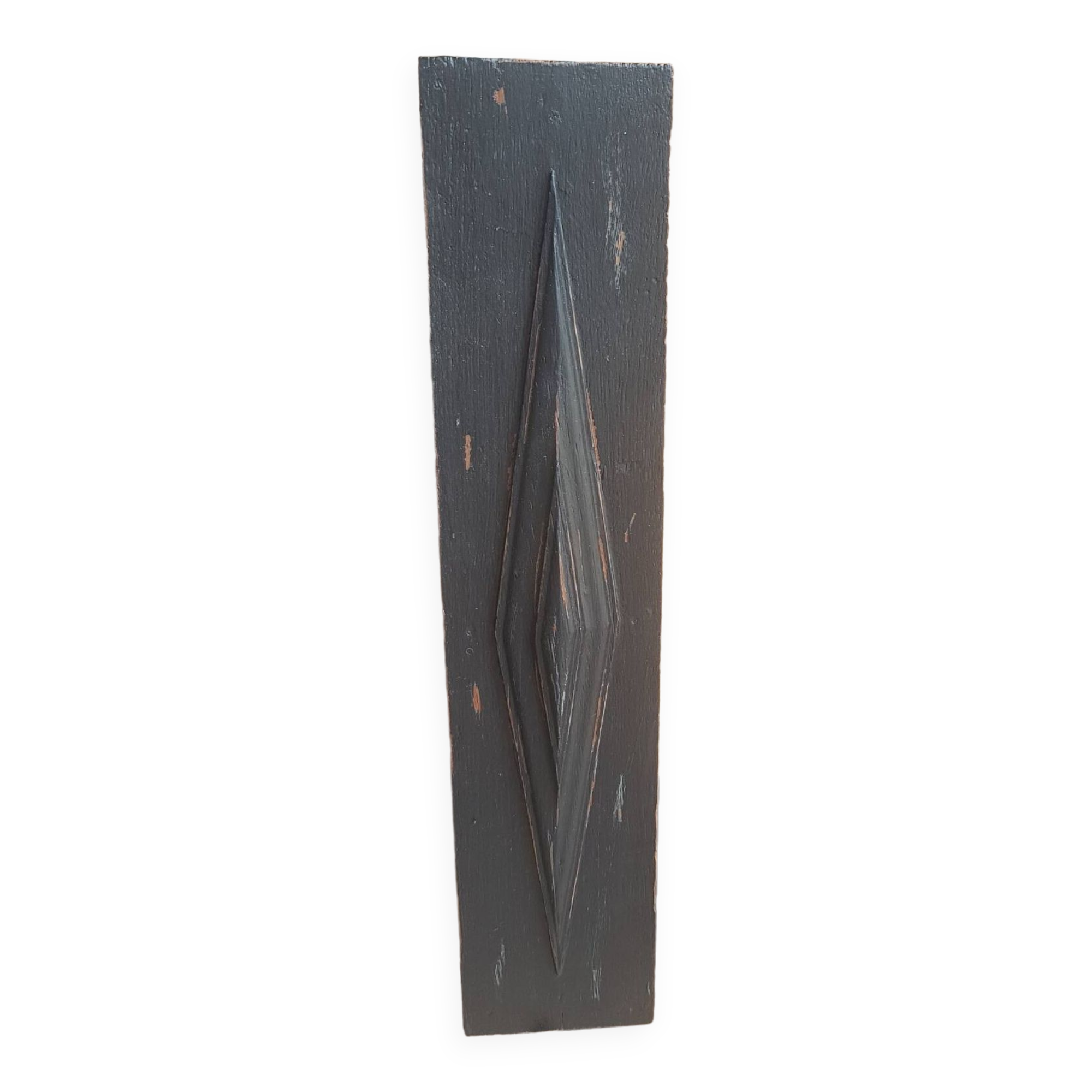 Black patinated rectangle woodwork