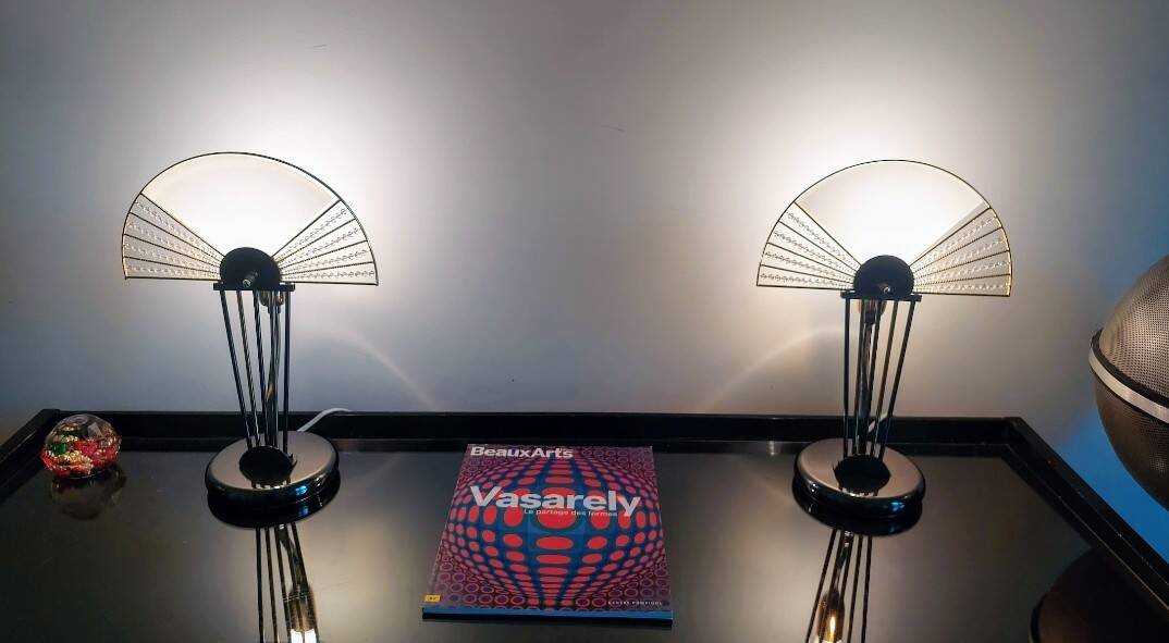 Pair of art deco lamps