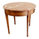 Louis XVI style pedestal table in mahogany and 20th century veneer