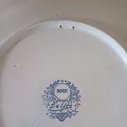 Grand plat bleu de Delft de chez Boch .