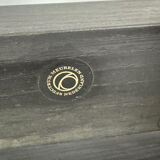 XL Vintage MCM Martin Visser black slat bench coffee table, 1960s