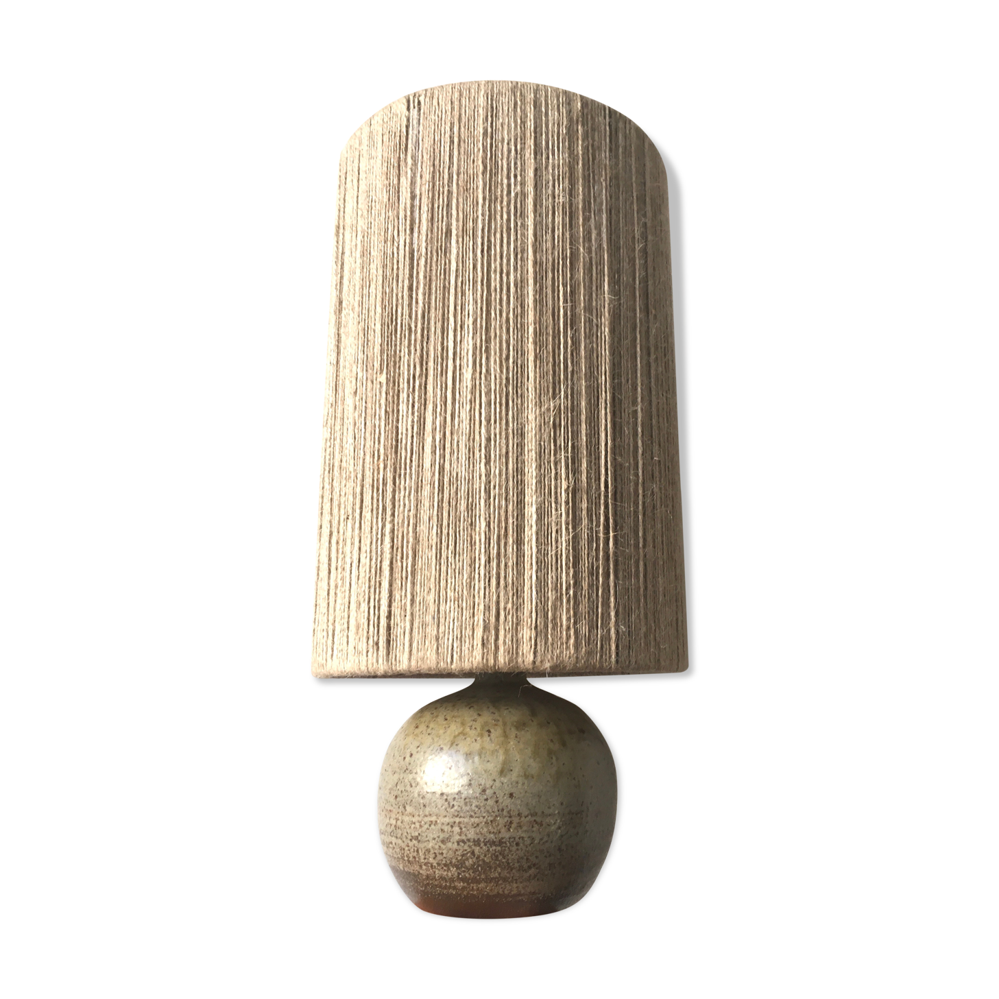 Vintage lampshade day handmade hemp