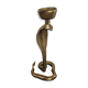 Candlestick zoomorphic snake cobra brass