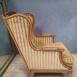 Large Louis XVI style wing chair