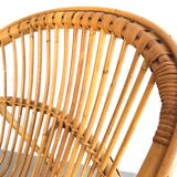 Pair of rattan armchairs
