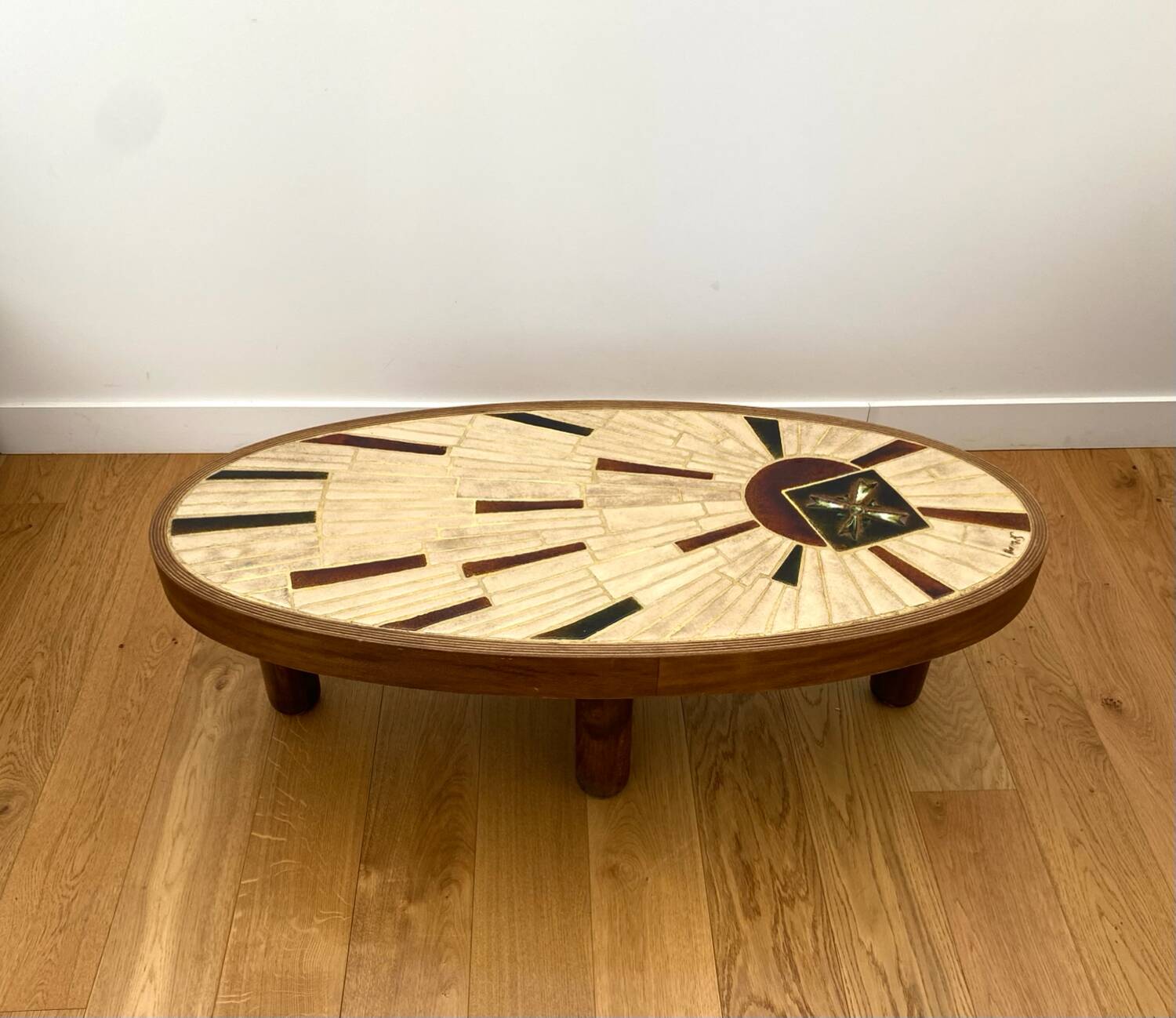 Vallauris ceramic coffee table