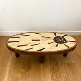 Vallauris ceramic coffee table