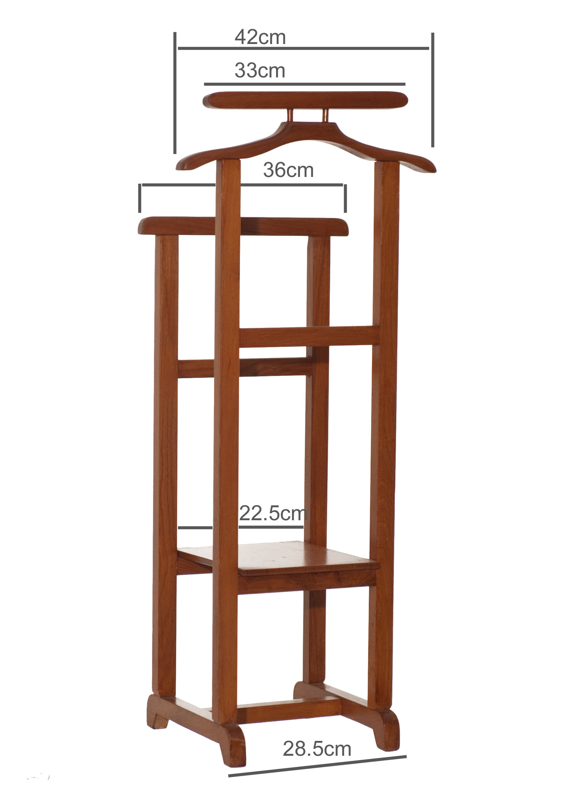 Cherry wood valet