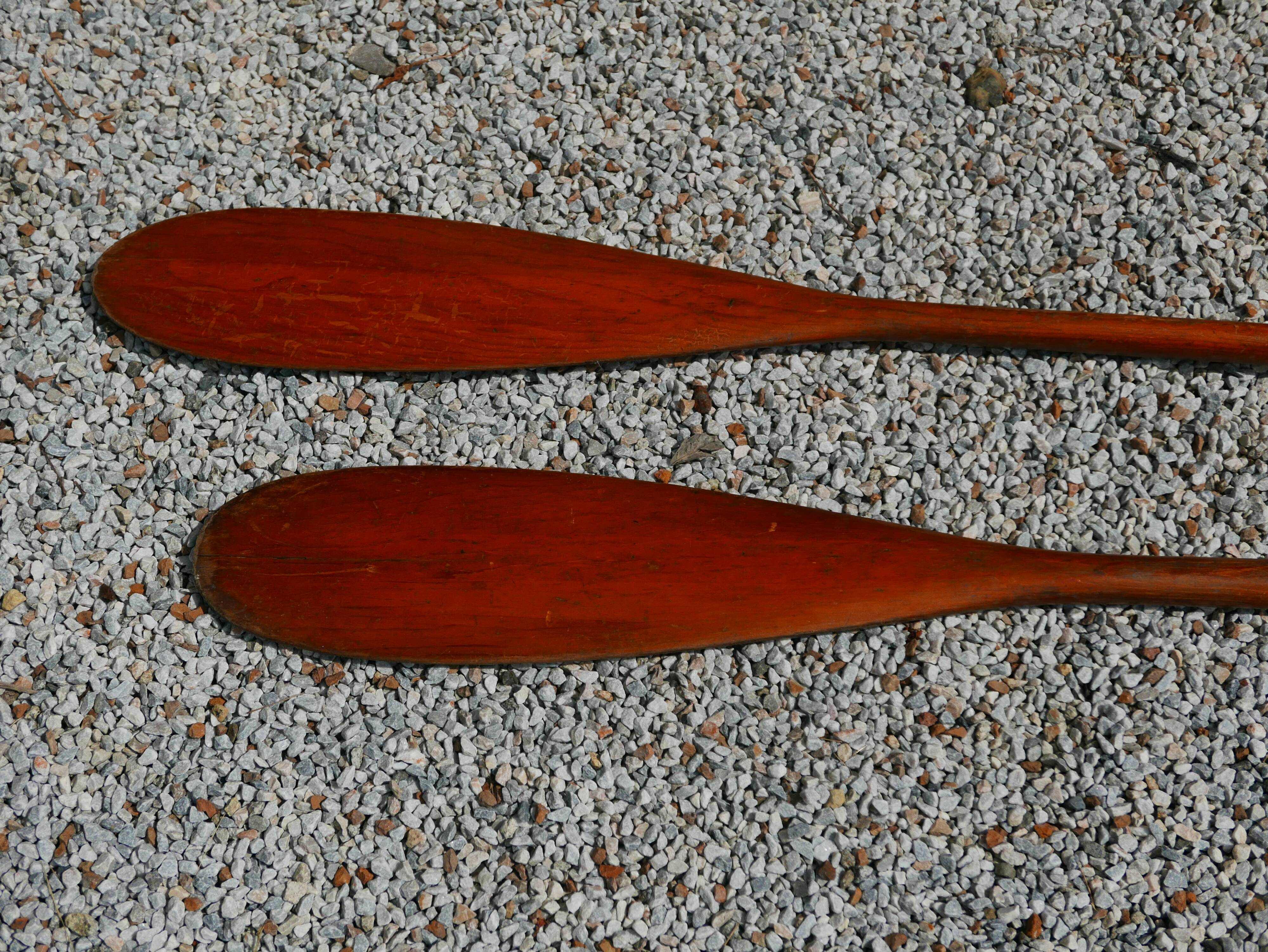 Double paddle-paddle old wooden
