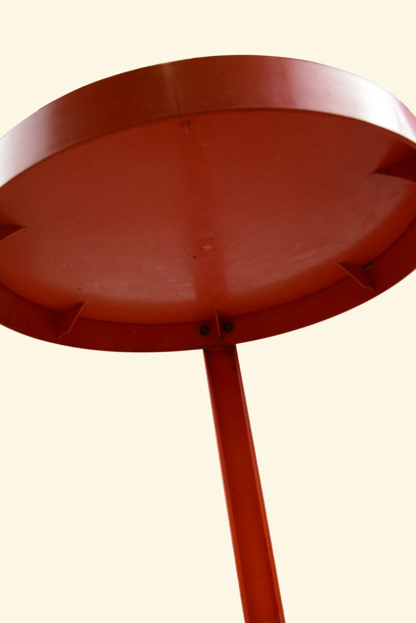 Table d'appoint à roulette / servante / desserte vintage orange - Kastilia