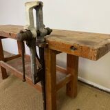 Old wooden workbench