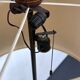 Wood tripod floor lamp, Italy, 1950s