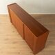Functional folding bed from the 1960s, teak veneer
