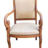 Ancien fauteuil de bureau à crosse