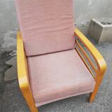 Pair of armchairs year 50 adjustable back