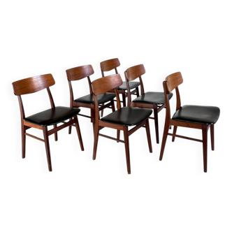 6x dining chair, Farstrup Møbler ‘60